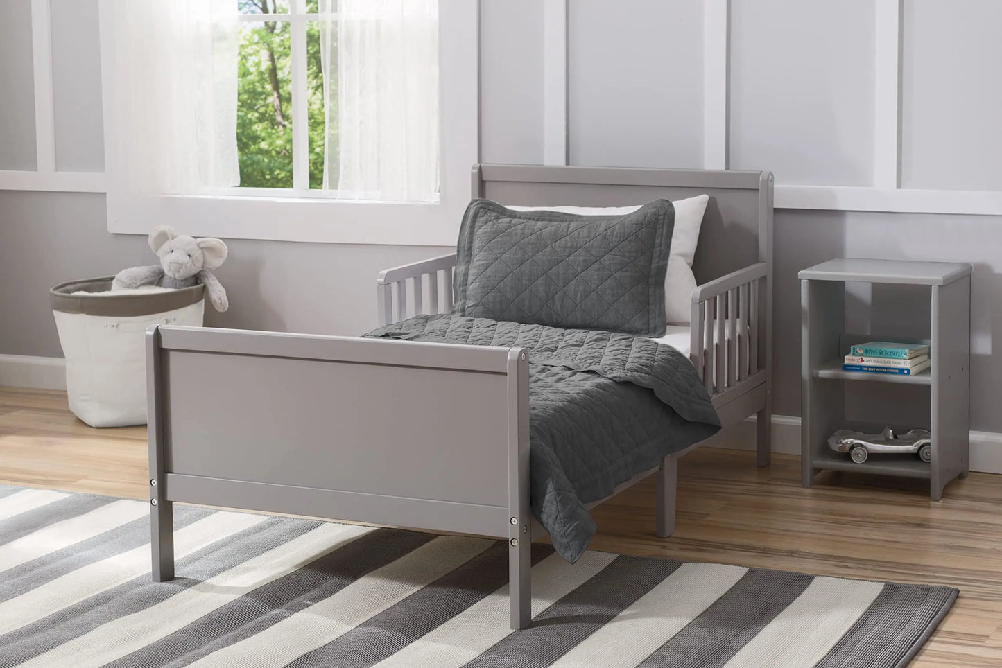 Fancy Wood Toddler Bed,