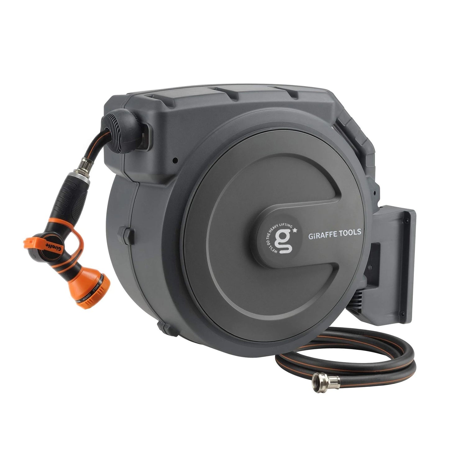 Retractable Wall Mount Garden Hose, 5/8" x 90'