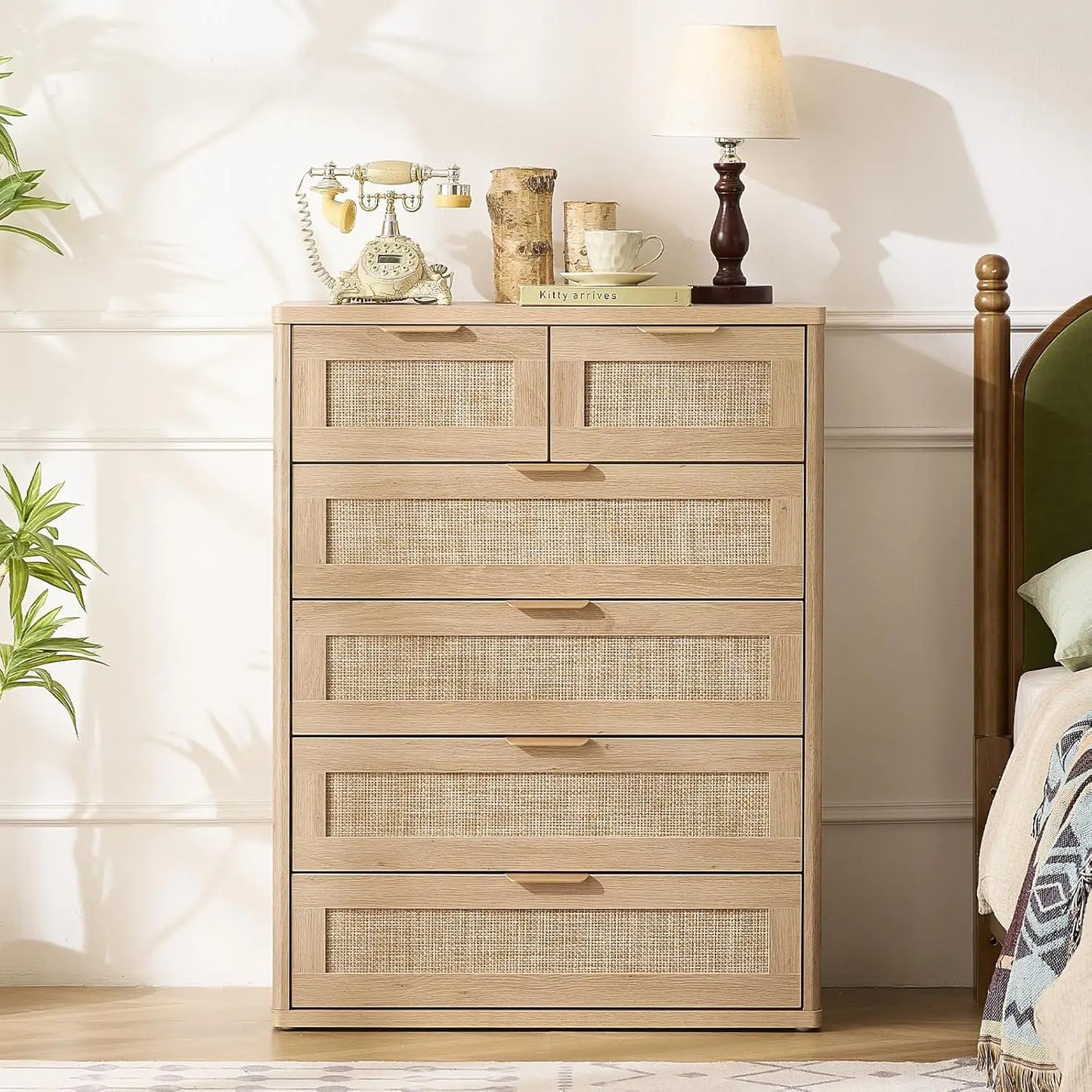 41" Tall Modern Chest of Drawers, 6 Drawers