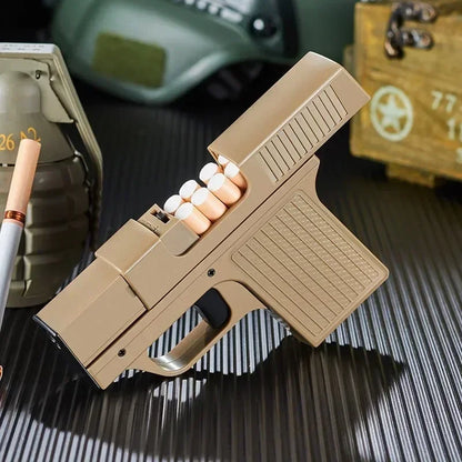 Windproof, Portable Torch Lighter, Pistol Shaped