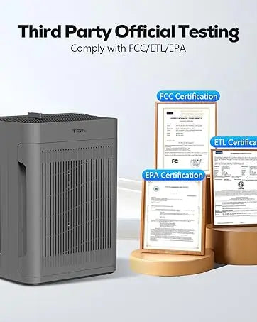 Air Purifier Up To 2500 Sq Ft w/Washable Filters, Dust, Pets, Smoke