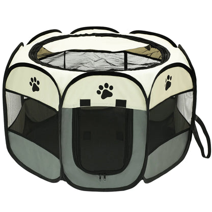 Octagon Foldable Pet Playpen for Dogs & Cats