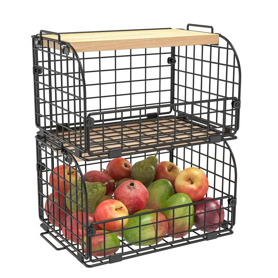 Stackable Pantry Organizer and Storage for Produce