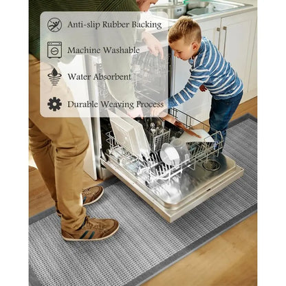 20x32 Absorbent Non-Slip Rug 2 Piece Set