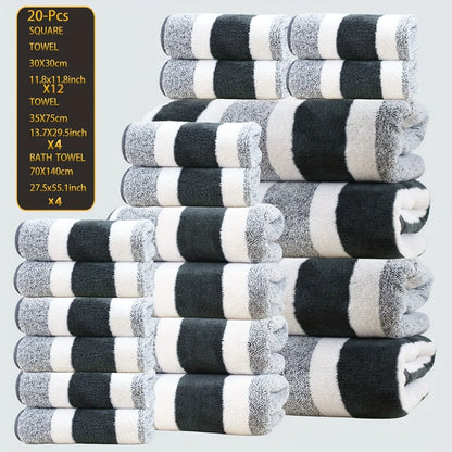 Ultra-Soft Coral Fleece Towel Set, Quick-Dry, Cozy Texture