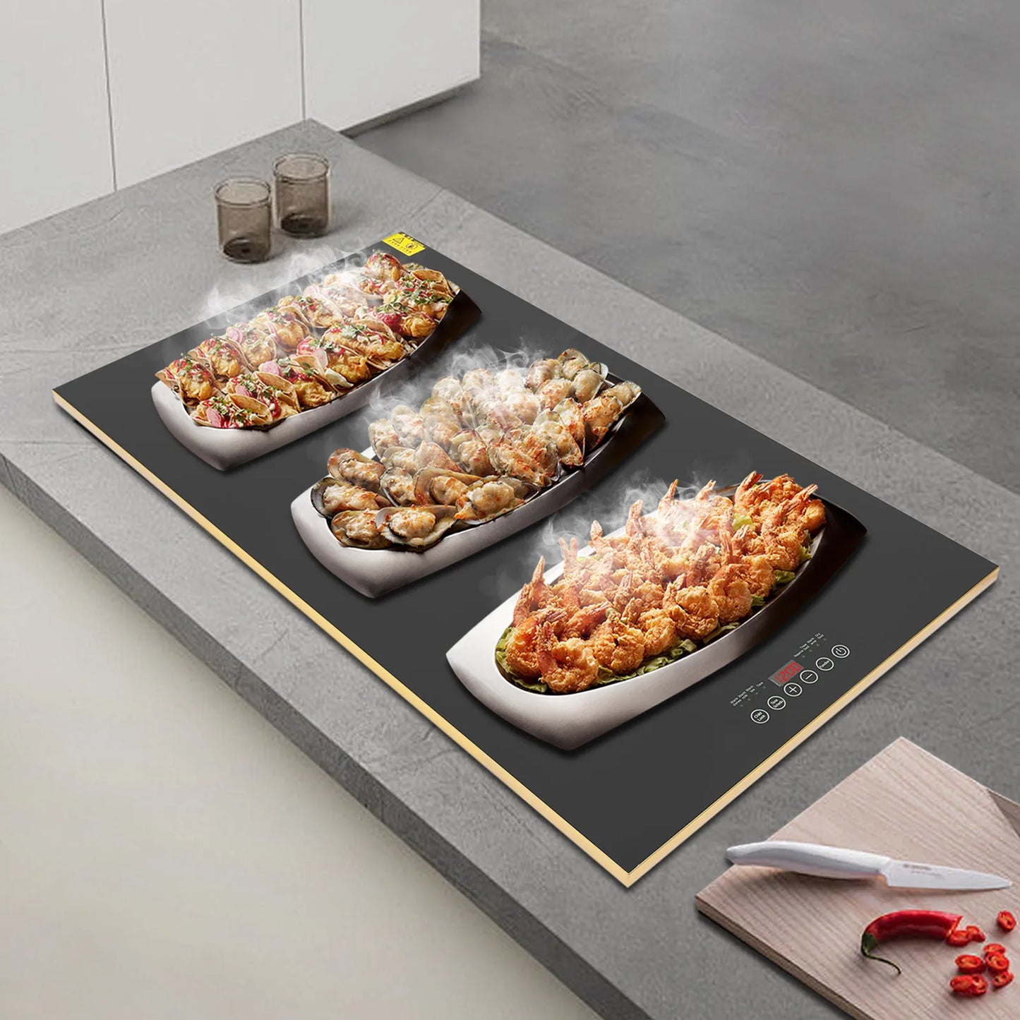 Electric Warming Tray 31.5 x 17.72in, Food Warming Mat, 110V