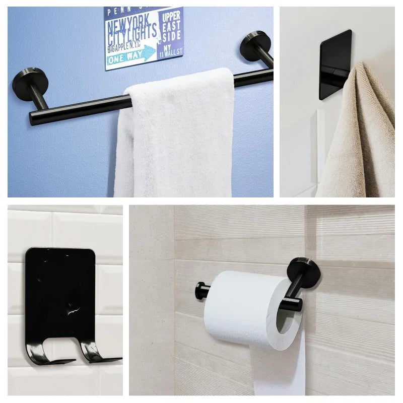 7pc Bathroom Towel Rack Including 16" Hand Towel Bars