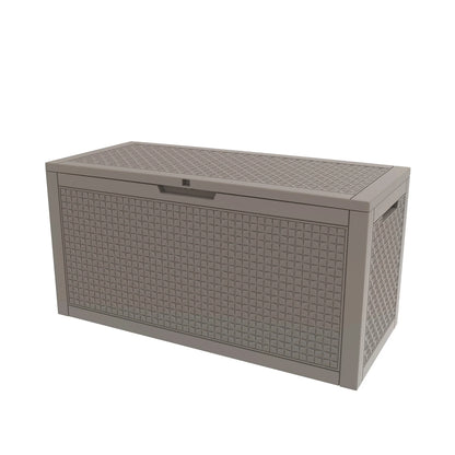 Lockable, Waterproof, 100 Gallon Resin Deck Box,