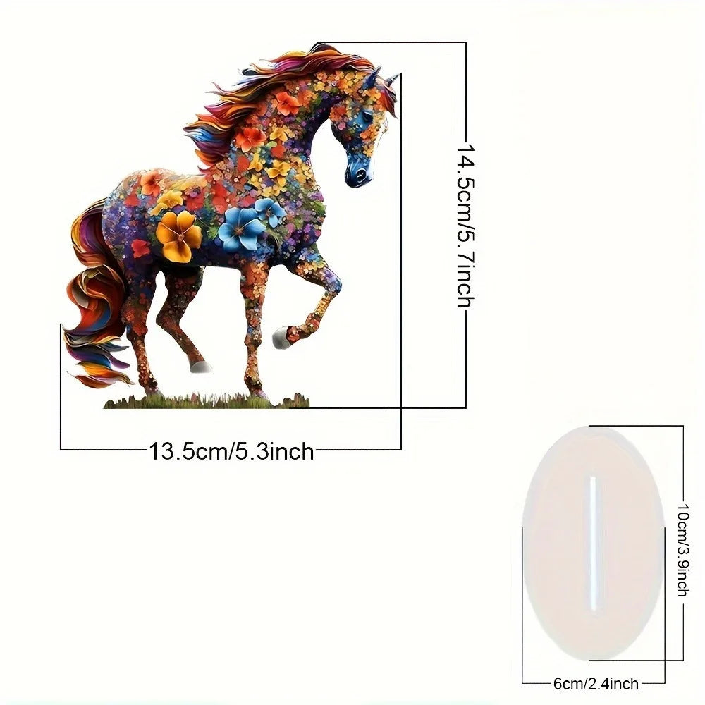 Colored Horse Statue Light Catcher