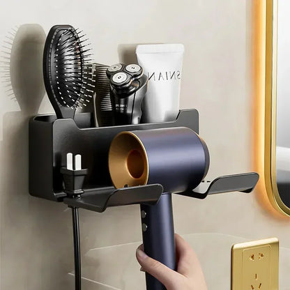 Wall Mount Hair Dryer Organizer, Holder, Suction Cup
