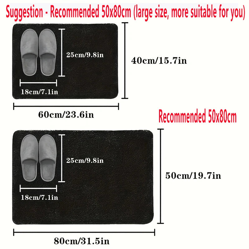 1pc New Type Diatom Mud Bathroom Mat - Quick-Drying,