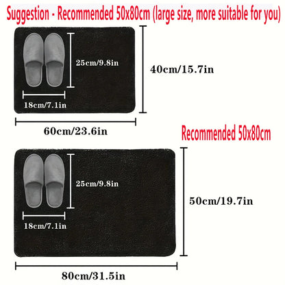 1pc New Type Diatom Mud Bathroom Mat - Quick-Drying,