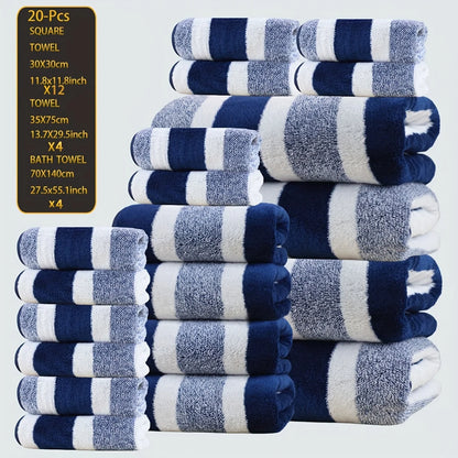 Ultra-Soft Coral Fleece Towel Set, Quick-Dry, Cozy Texture