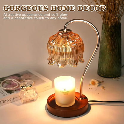 2-Pack Candle Warmer Lamp with Timer and Dimmer
