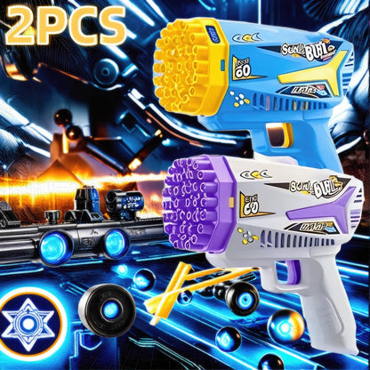 2pk Children’s Toy Bubble Gun, Outdoor