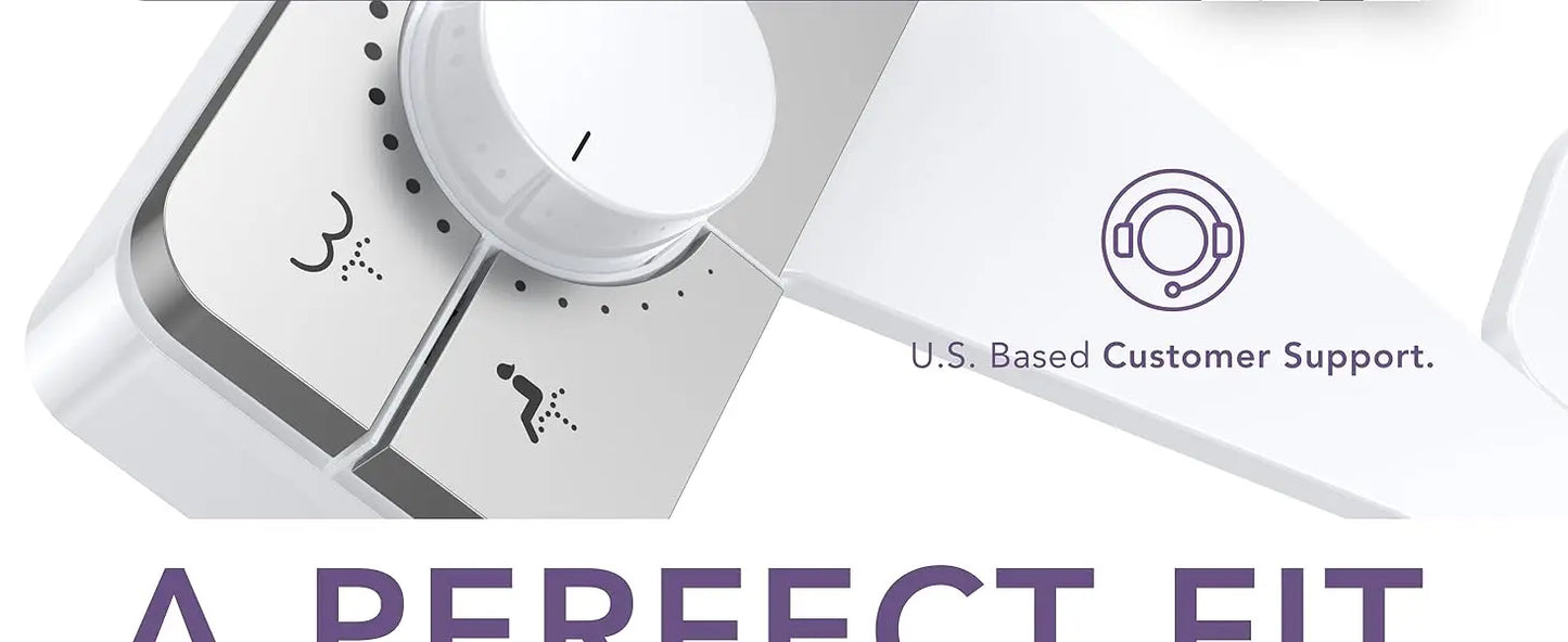 Adjustable Non-Electric Bidet, Ultra-Slim Dual Nozzle (Feminine/Rear Wash)