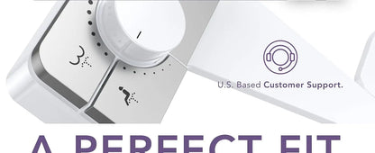 Adjustable Non-Electric Bidet, Ultra-Slim Dual Nozzle (Feminine/Rear Wash)