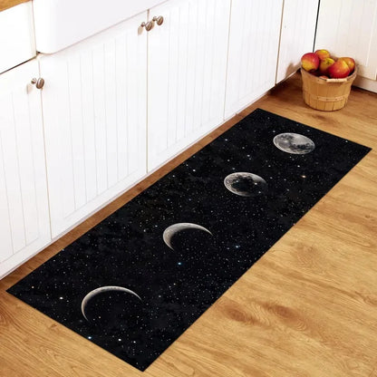 Planet Moon Runner, Rug, Black Galaxy Strip