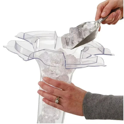 Durable 3.5-Gallon Break-Resistant Beverage Dispenser w/Removable Ice Top