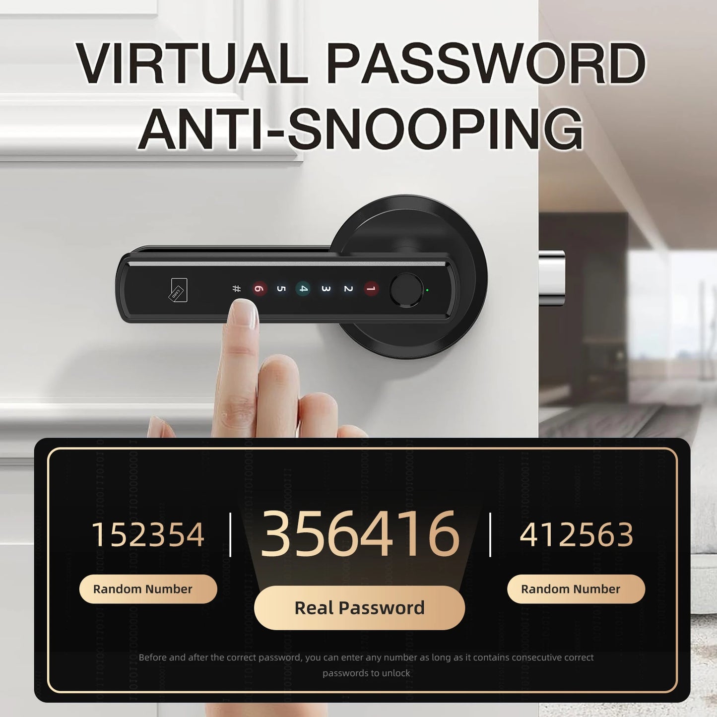 Smart Lock, Fingerprint Door Lock, App Control Passcode