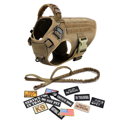 Training Vests, Tactical Dogs Harnesses w/Accessories