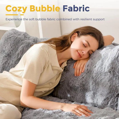 Cozy Grey Stylish Sofa, No Assembly Required,