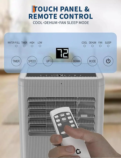 Portable Air Conditioner, 8,000 BTU for Rooms up to 350 SqFT