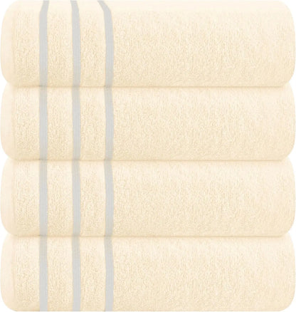 2pc Oversized Bath Towels 28x55" – Ultra Absorbent Quick-Dry