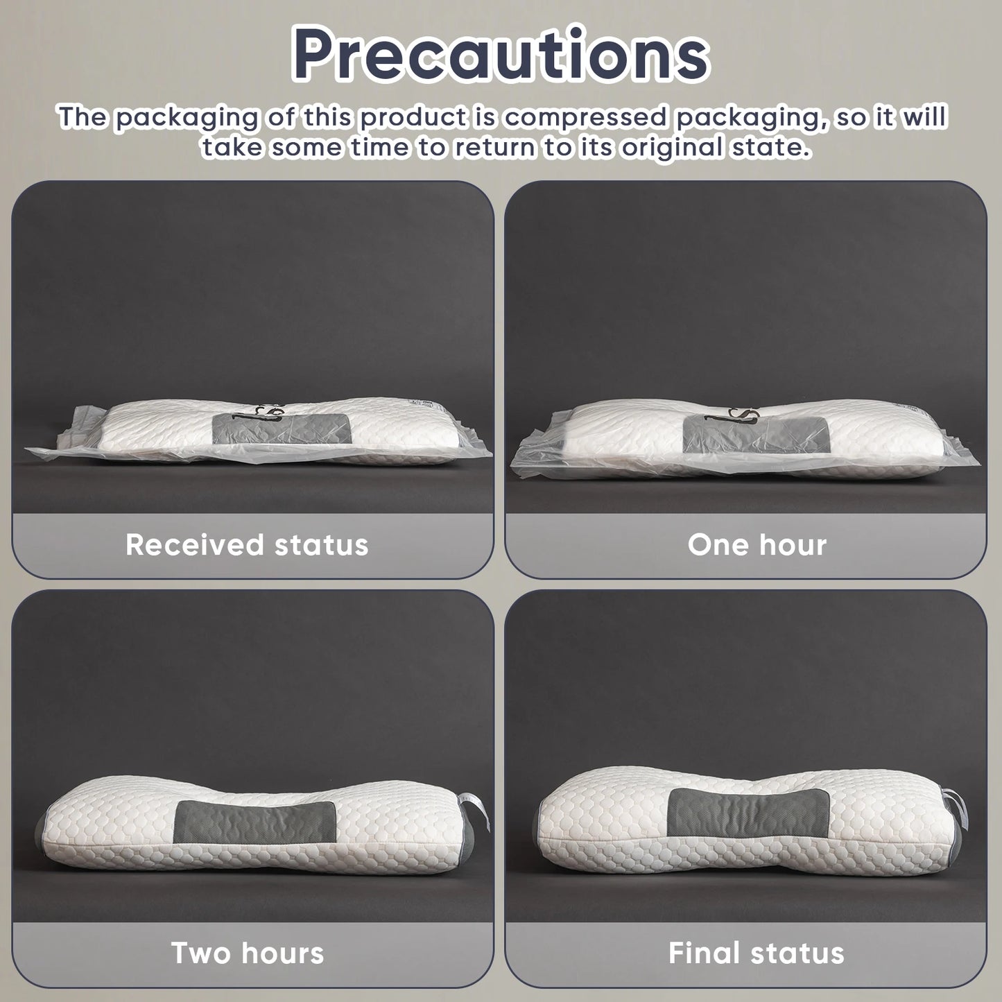 (2) High Quality Neck Massage Pillows, Ergonomic Orthopedic Support