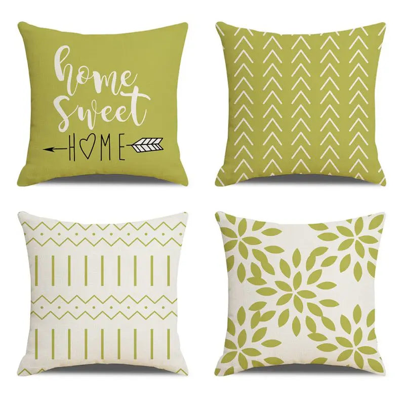 4pc, 18"x18" Decorative Throw Pillow Covers