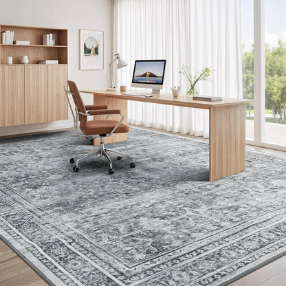 8x10 Washable Area Rug with Non-Slip Backing