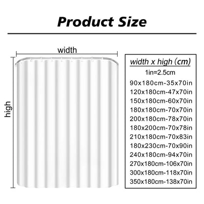 Scenic Shower Curtain Tropical Waterfall, Landscape Nature
