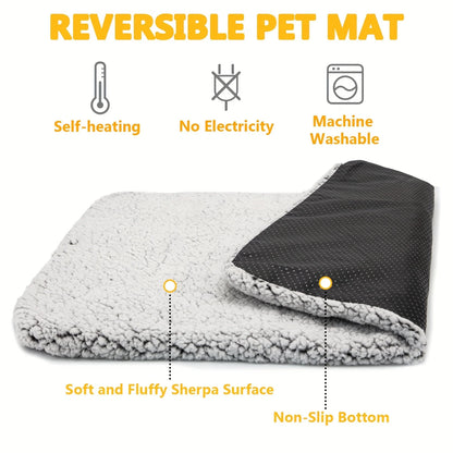 Self-Heating Pet Pad, Warm Cushion, Washable
