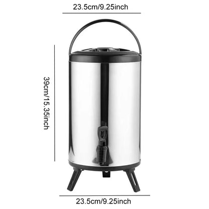 Insulated Stainless Beverage Drink Bucket, with Faucet