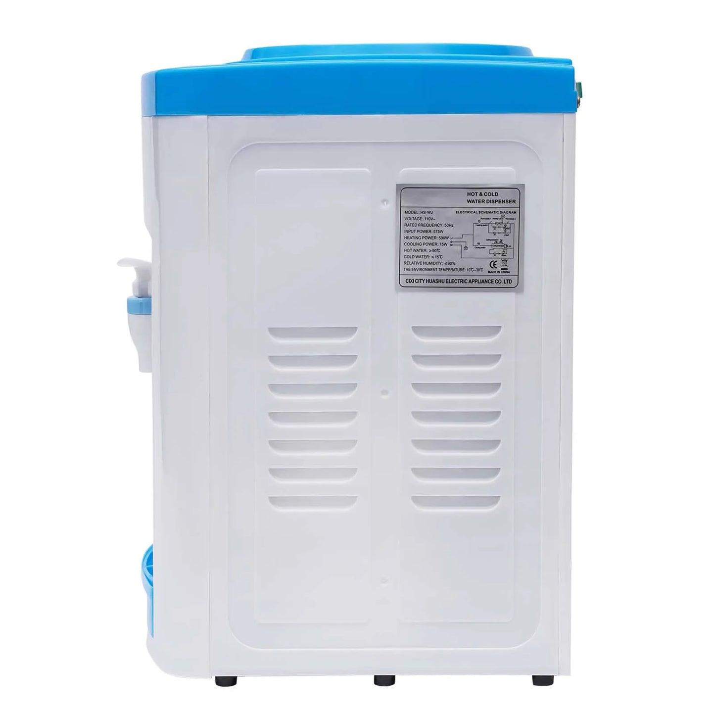 Top Loading Hot/Cold Water Dispenser, 5 Gallon Bottles
