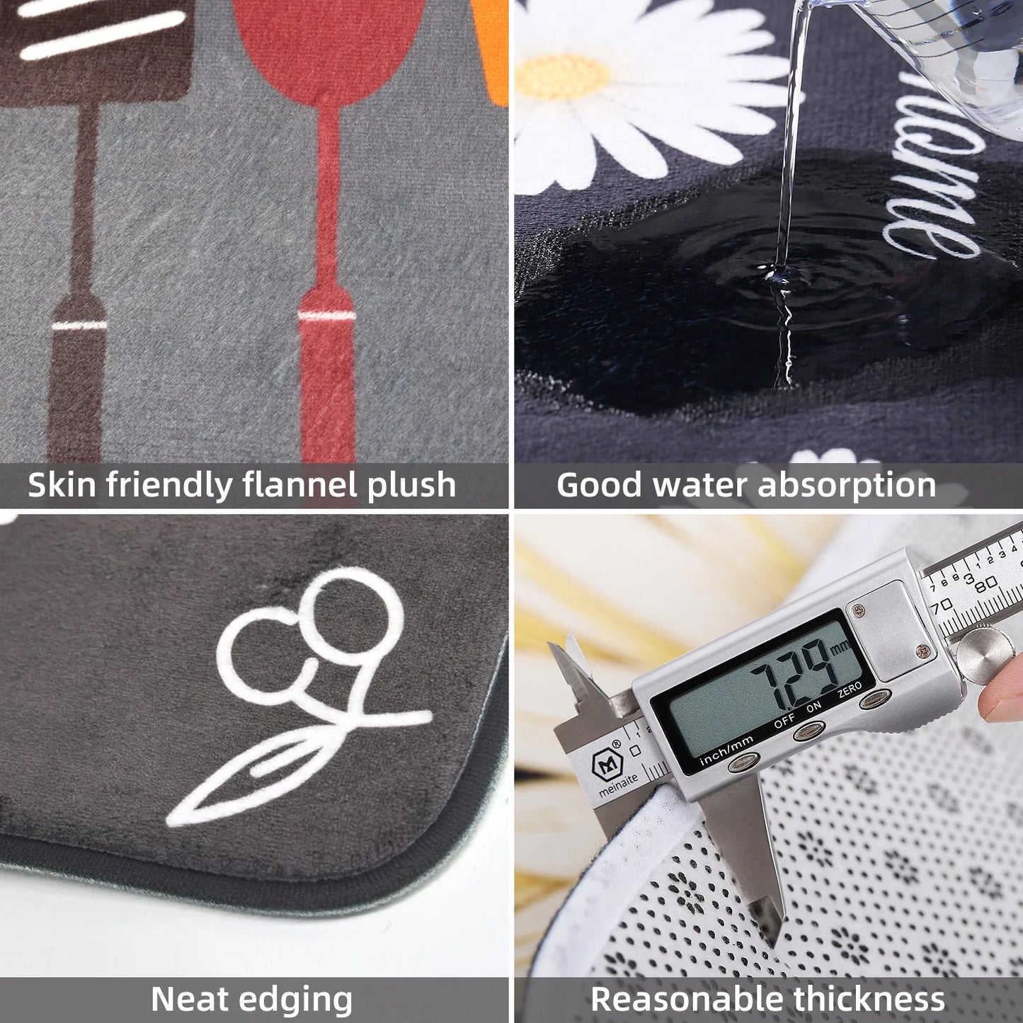 1pc Multi-purpose Sponge Water Absorption Mat