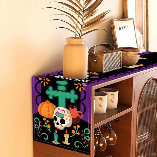 Day Of The Dead Table Runner 13x72