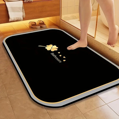 1pc Diatomite Bathmat, Quick Dry, Super Absorbent, Non-slip