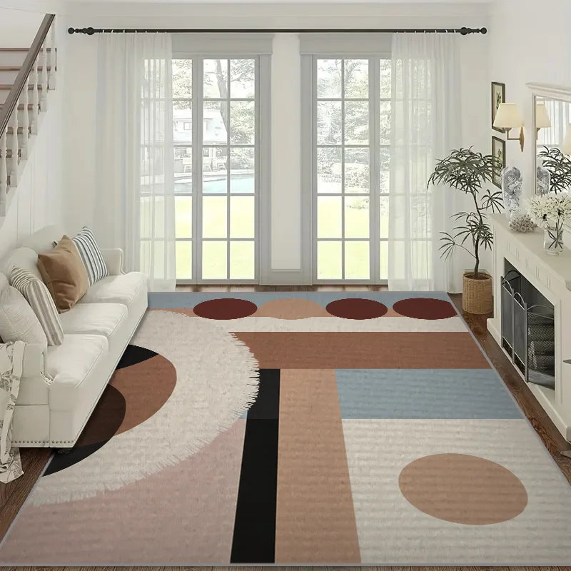 Abstract Geometric Large Area Anti-Slip Floor Mat