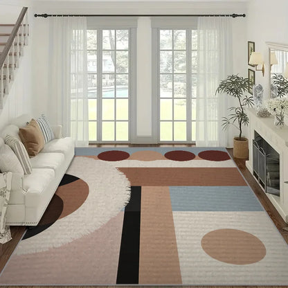 Abstract Geometric Large Area Anti-Slip Floor Mat