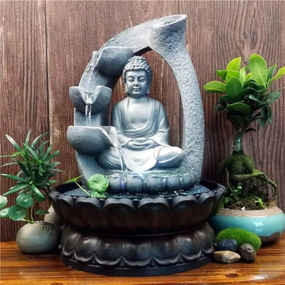 Tabletop Waterfall Meditation, Relaxing Indoor Decoration