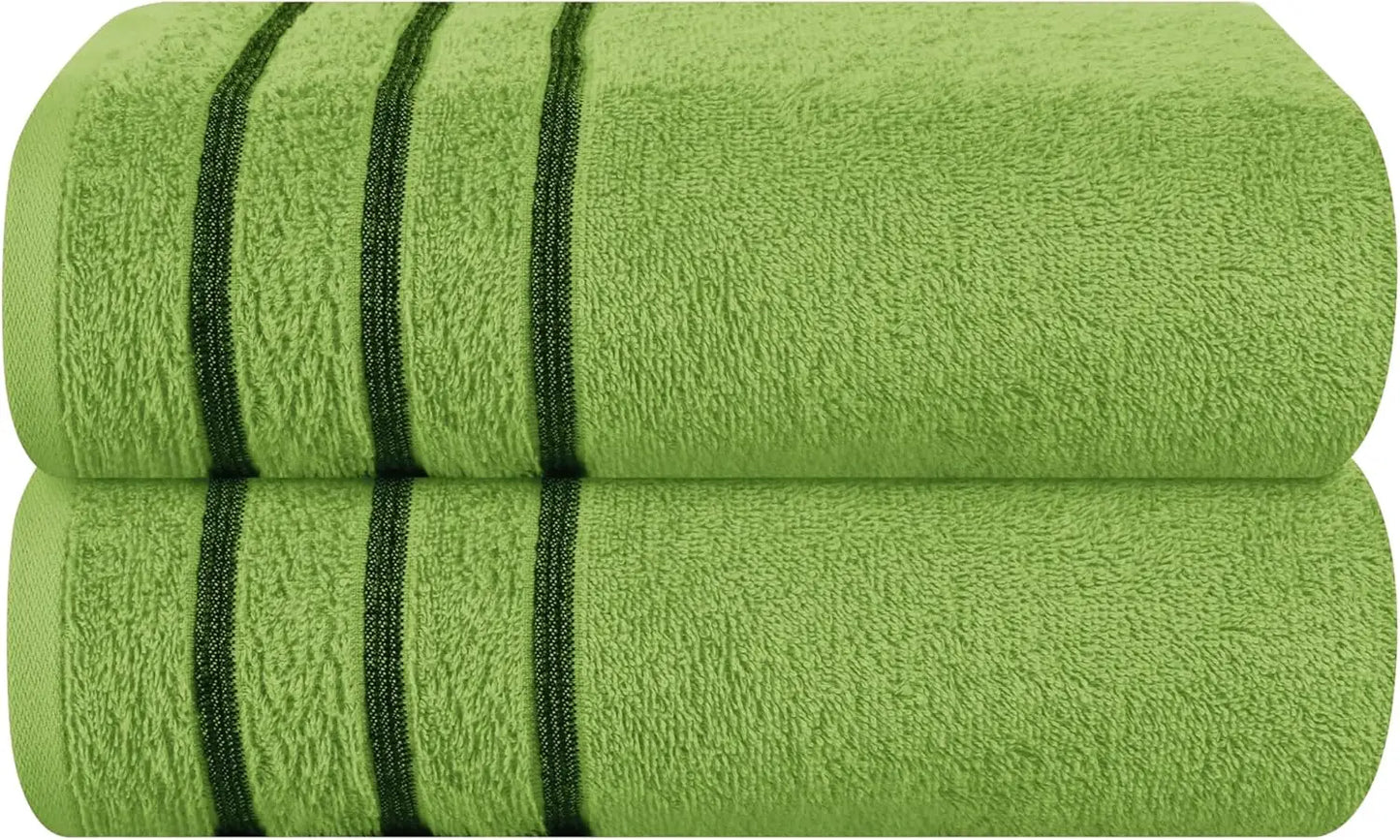 2pc Oversized Bath Towels 28x55" – Ultra Absorbent Quick-Dry