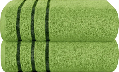 2pc Oversized Bath Towels 28x55" – Ultra Absorbent Quick-Dry