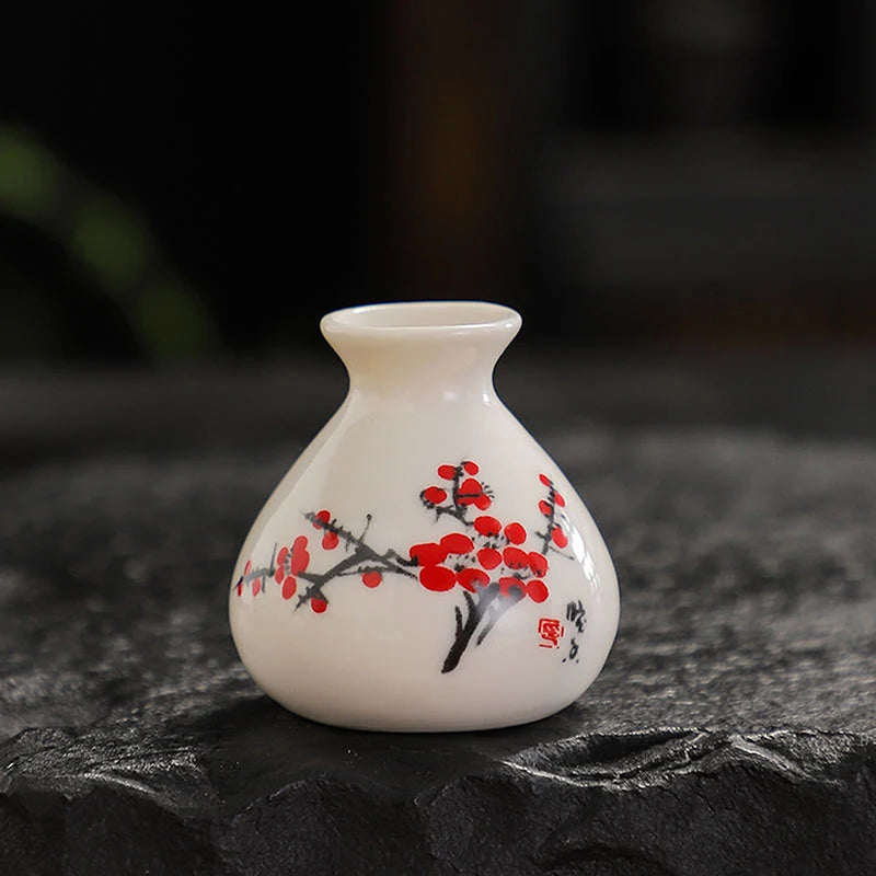 1pc Chinese Style Ceramic Small Vases