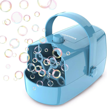 Electric Bubble Maker w/3 Interchangeable Size Bubble Wheels