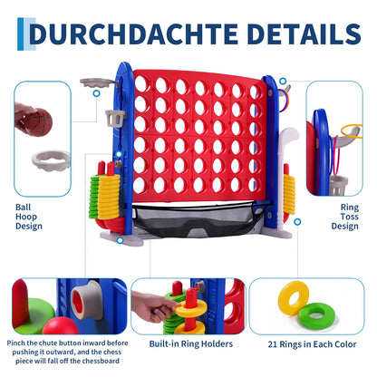 Jumbo 4 in 1 Outdoor Yard Games for Families Events