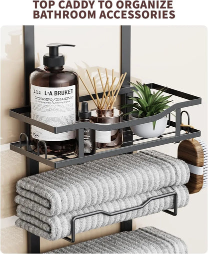 6-Tier Over the Door Bath Towel Storage Organizer, No Drill