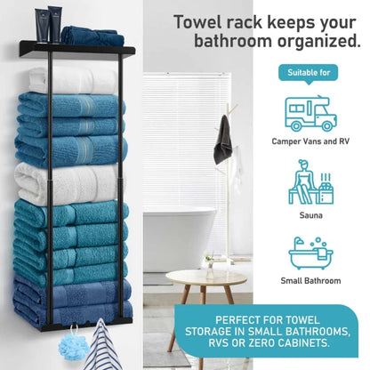 Bathroom Wall Mounted Decorative Towel Rack