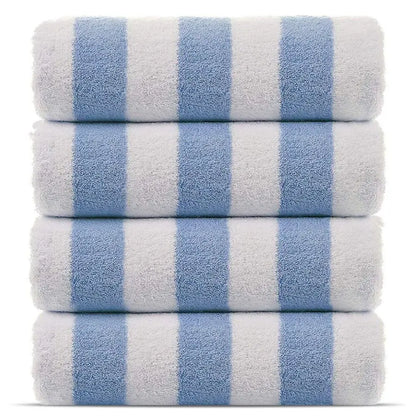 4pk Premium Quality 100 Cotton Turkish Cabana Striped Beach Towels