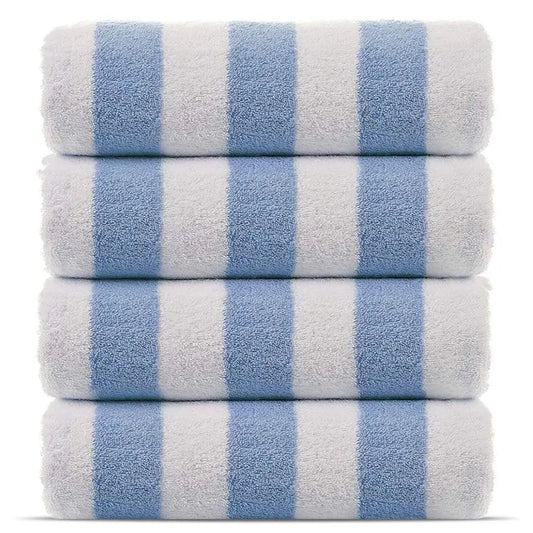 4pk Premium Quality 100 Cotton Turkish Cabana Striped Beach Towels